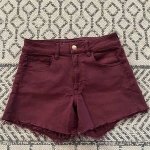 American Eagle “high-rise shortie” shorts - size 6